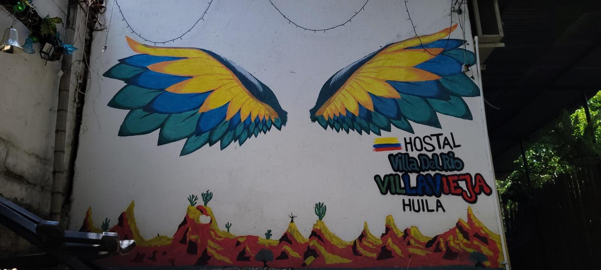 Hostal Villa Del Rio Las Brisas Villavieja Bagian luar foto